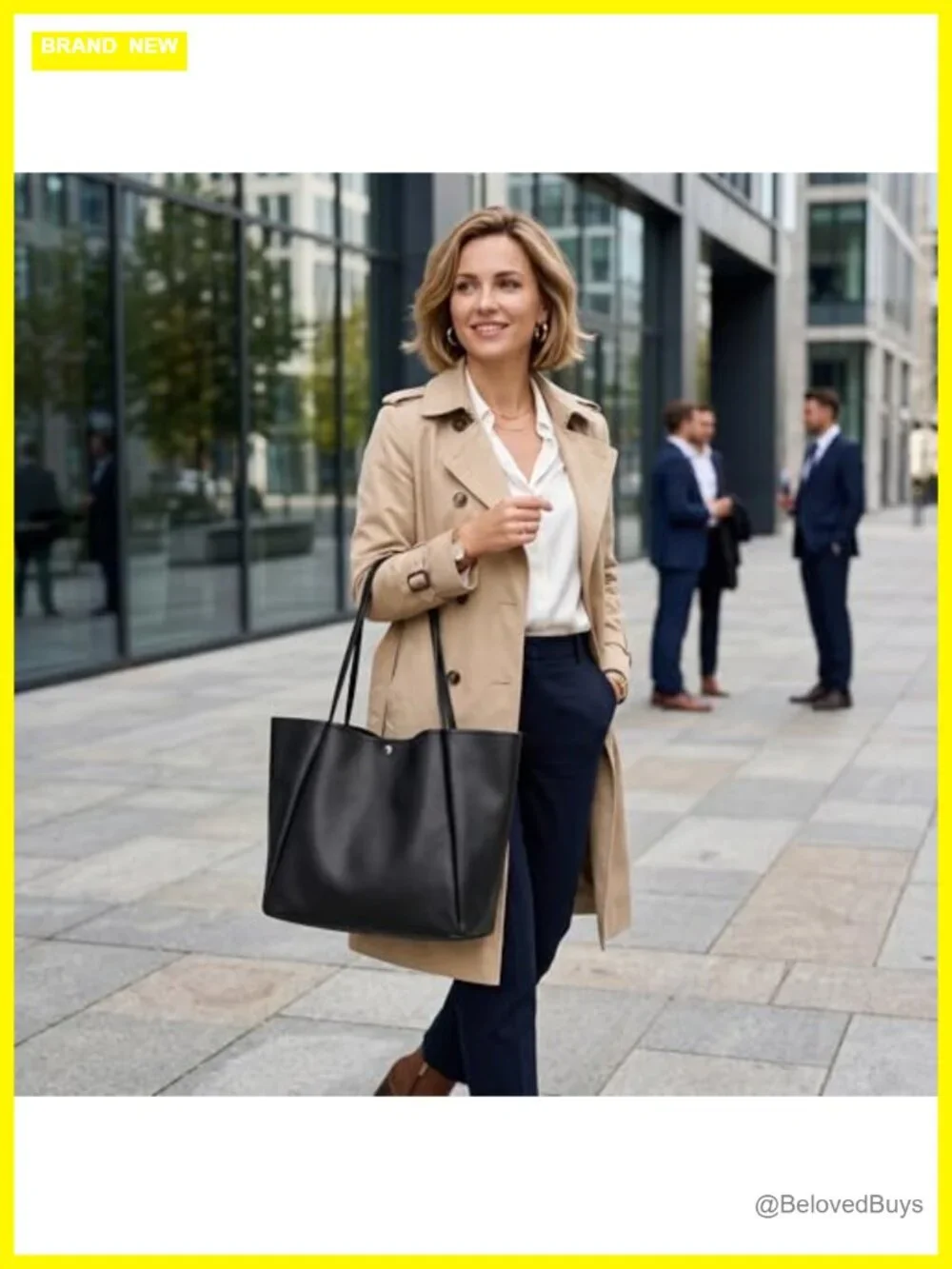 Faux Leather Tote Bag for Women Oversized Weekender Travel Work Shopper